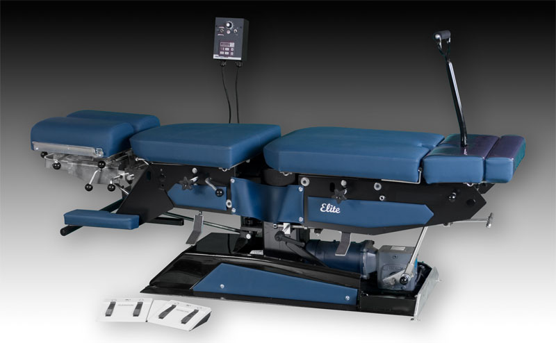 Flexion distraction spinal decompression table at Kamego Chiropractic in Almont Michigan